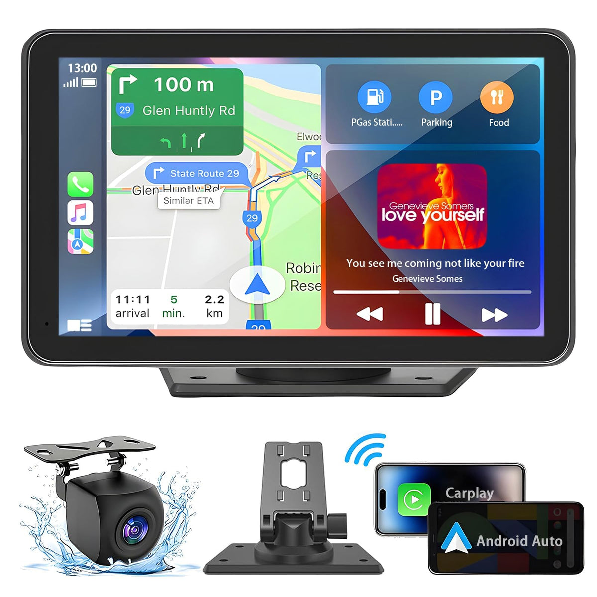 LANGDA in car lifestyle shot enhancing navigation and entertainment