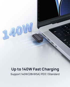 Lanhiem 140W PD fast charge setup with compatible charger and cable