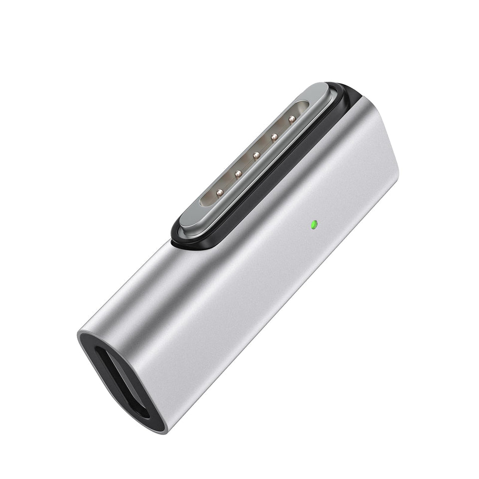 Lanhiem 140W Magnetic 3 adapter front view for MacBook charging