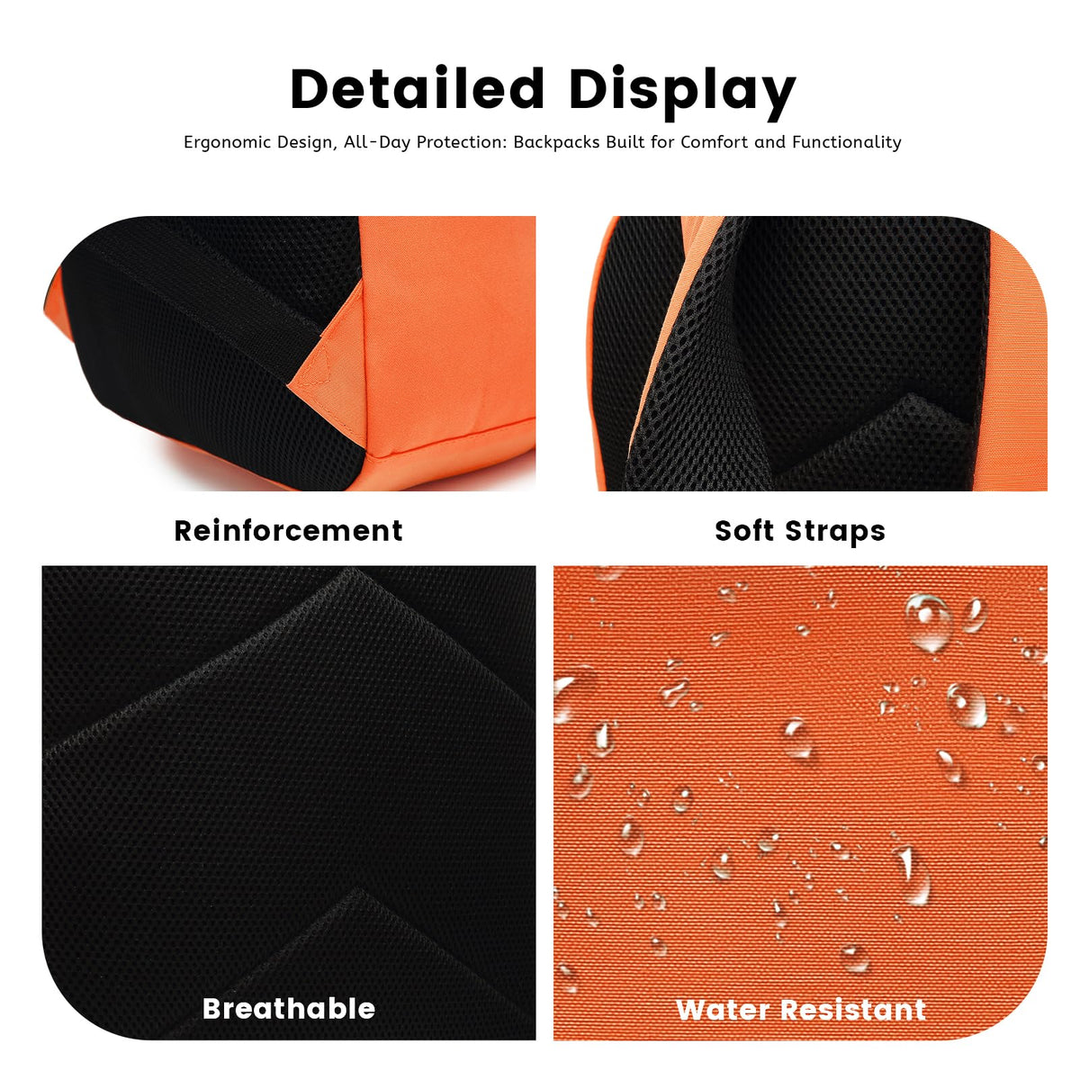 Lanola orange laptop sleeve fits up to 15.6 inches with padding