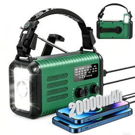 Lanshanchu Condor-1 emergency radio front view with NOAA access and reliable power