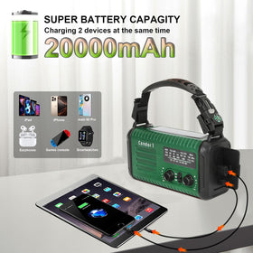 Lanshanchu Condor-1 emergency radio side view highlights compact carry and multi-function utilities