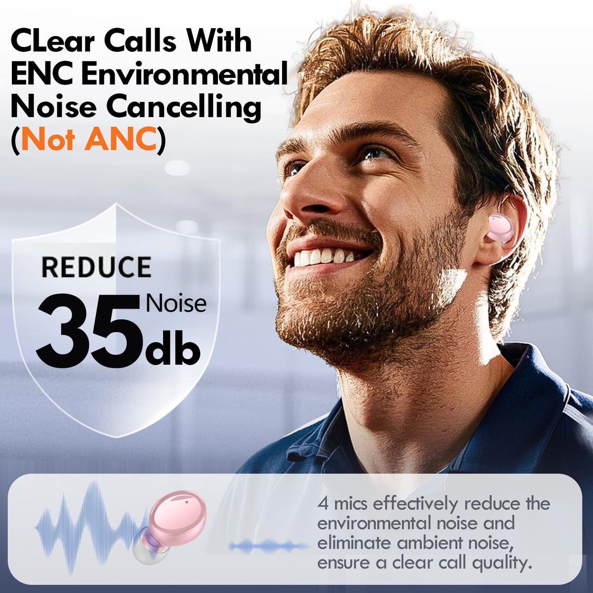 Lanteso clear calls with noise suppression for natural conversations.