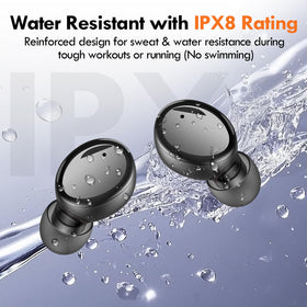 Lanteso IPX5 waterproof rating protects against sweat and rain.