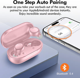 Lanteso ultra-light earbuds stay secure during workouts.