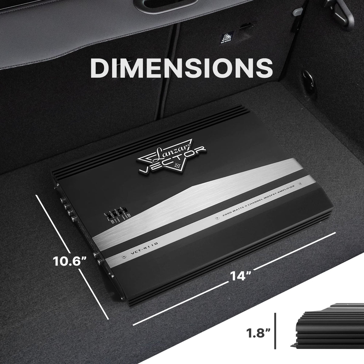 Lanzar VCT4110 bass boost switch offers customizable low-end presence