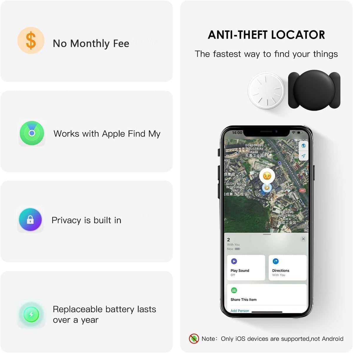 Easy pairing shown in Find My app for quick setup