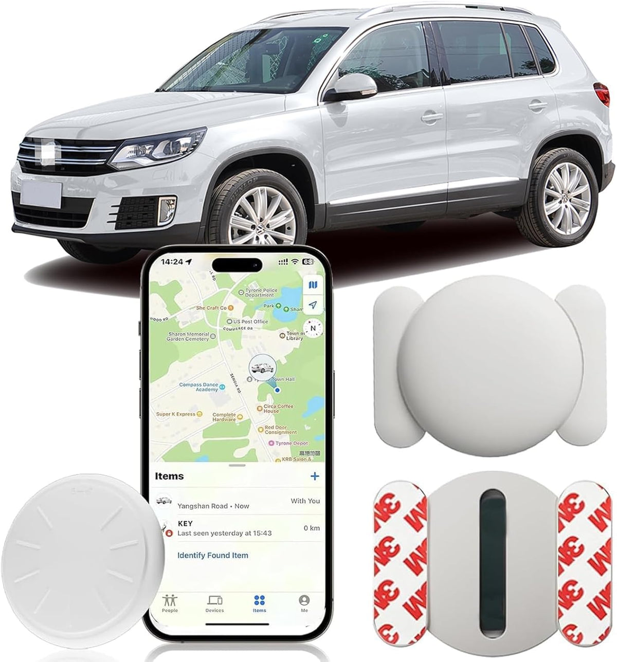 LAOLASEED mini GPS tracker with magnetic case for discreet vehicle locating