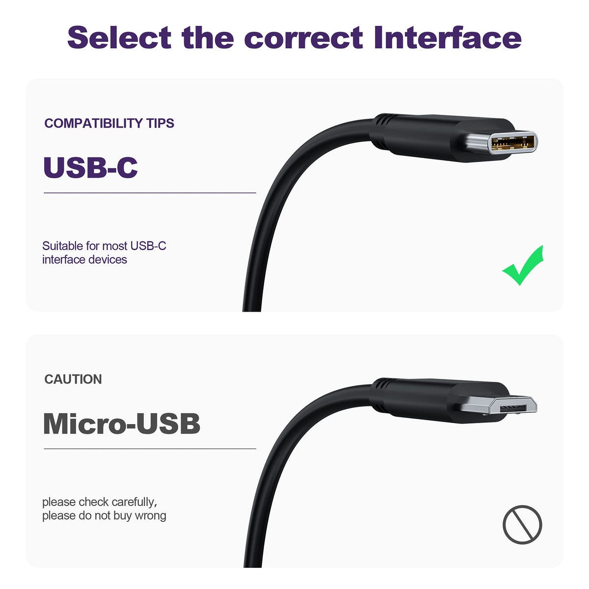 LAP POW USB-C 65W charger showing a 5.9 ft cord for flexible placement.