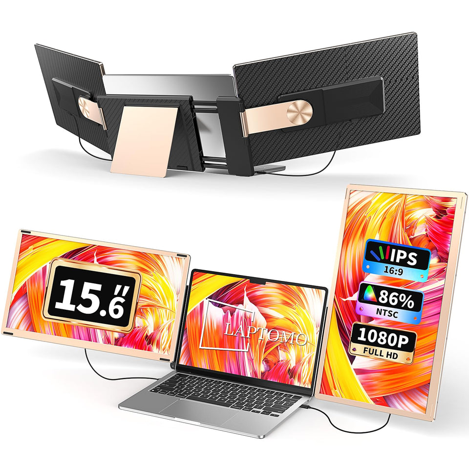 Laptomo S6 15.6-inch FHD IPS display with vivid colors for on-the-go work.