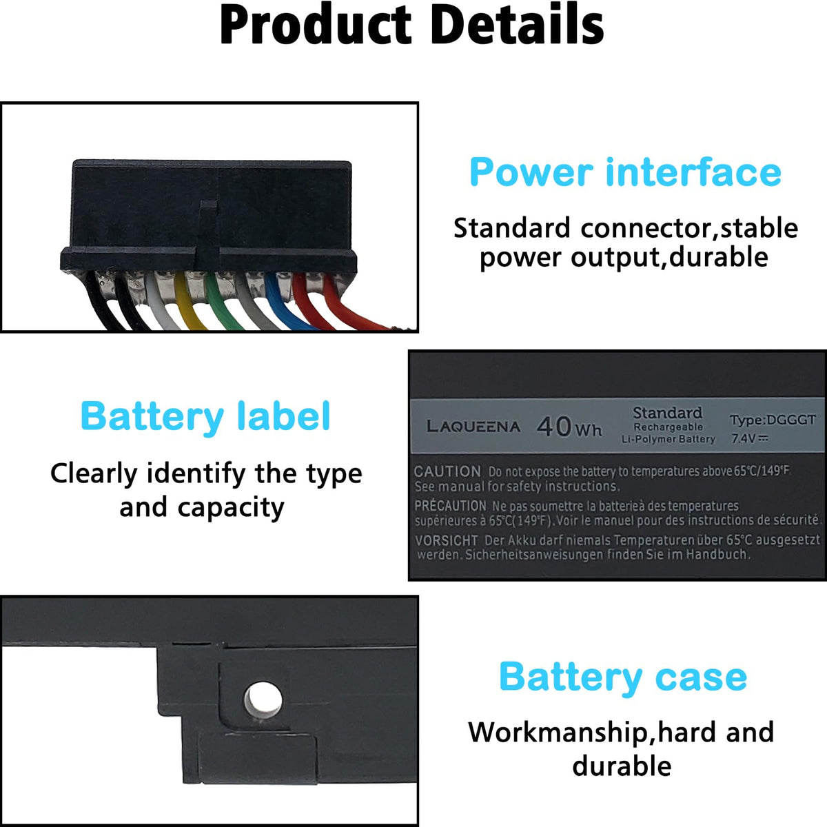 LAQUEENA battery installed in Dell XPS 11 demonstrating restored portability benefit