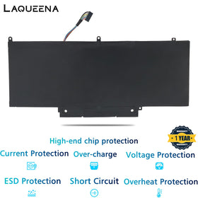 LAQUEENA battery packaging with warranty card showing included support benefit