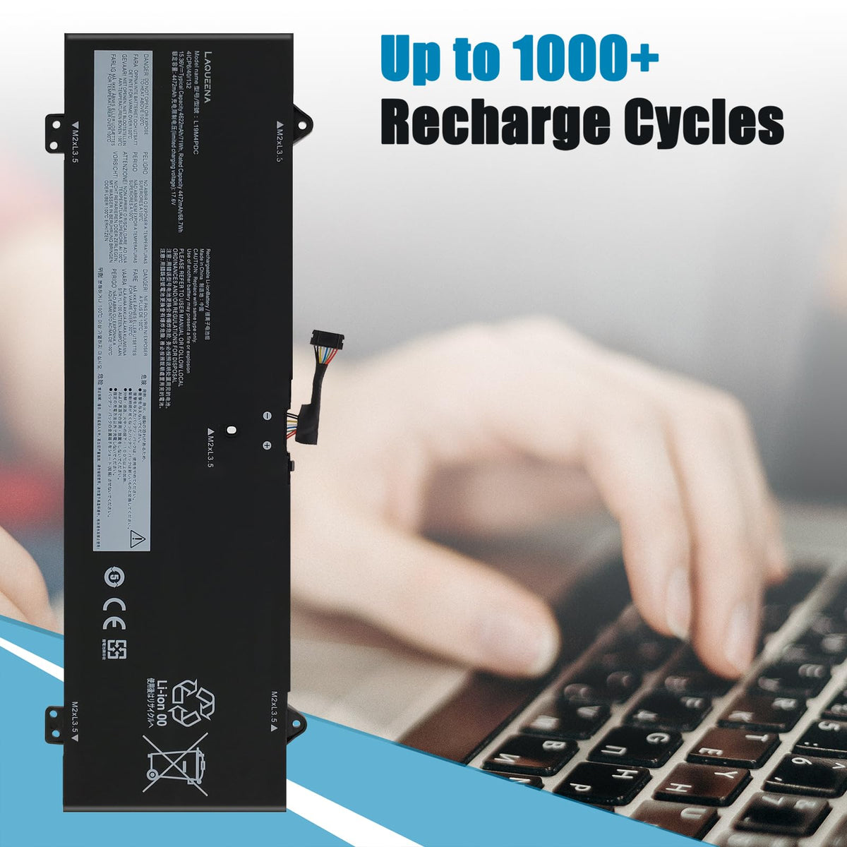 LAQUEENA installed in Lenovo Yoga 7 showing restored battery life