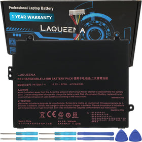 LAQUEENA front view of P970BAT-4 battery showing connectors and shape for easy fit