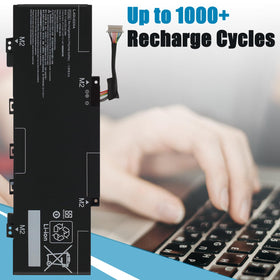 LAQUEENA battery installed in Pavilion x360 demonstrating restored runtime