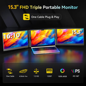 Larksmile one-cable setup reduces desk clutter for on-the-go professionals.