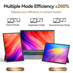 Larksmile extended display for multi-monitor productivity on a laptop