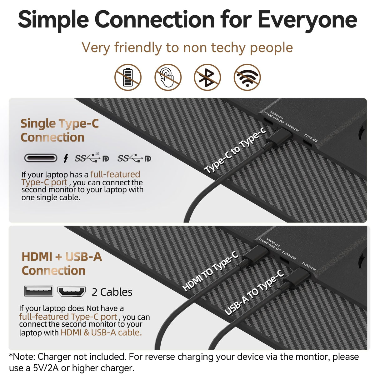 Larksmile travel-friendly monitor fits neatly in a laptop bag