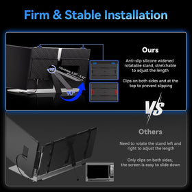 Larksmile ultra-slim portable design beside a laptop