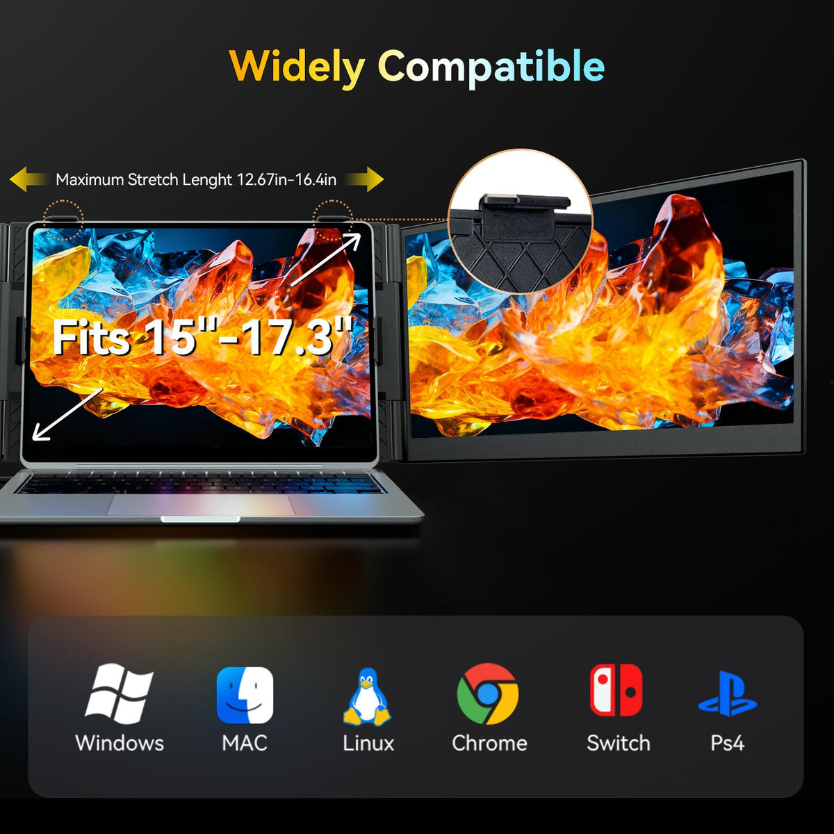 Larksmile universal compatibility works with macOS, Windows, Chrome OS, and Linux via USB-C.