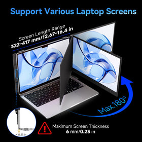 Larksmile vertical mode setup on a laptop for coding