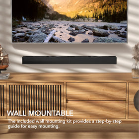 LARKSOUND remote and included cables for simple control and setup