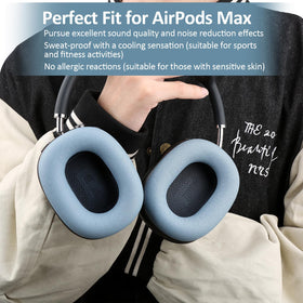 Laselan airpods max cushions midnight black deliver secure fit and refined aesthetics