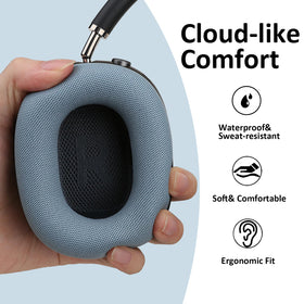 Laselan airpods max cushions orange provide vibrant color and comfortable long listening sessions