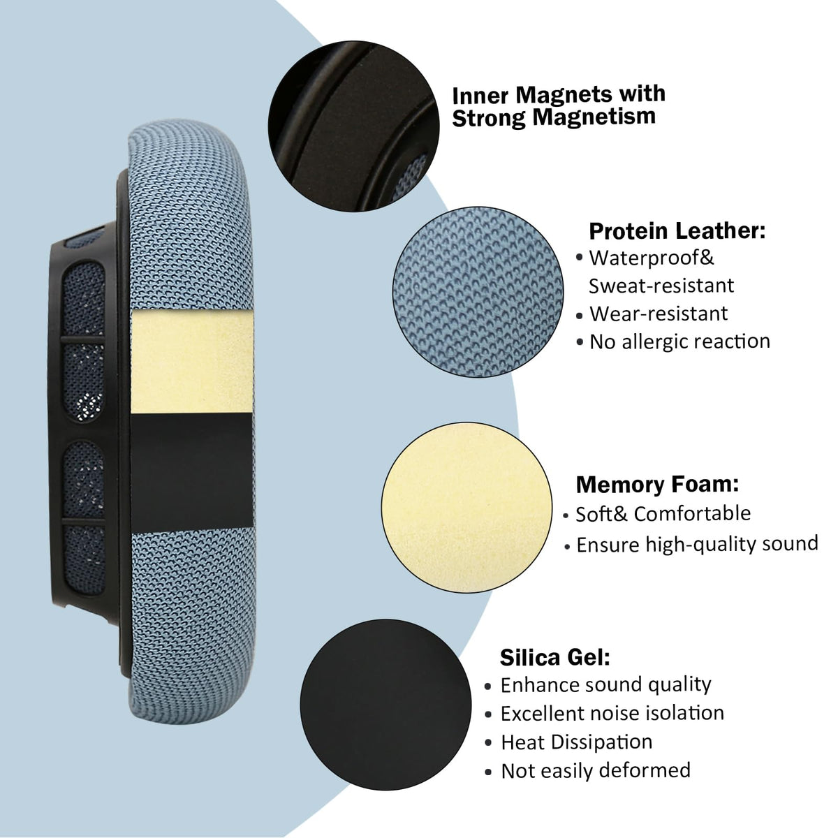 Laselan airpods max cushions starlight offer stylish comfort and better noise isolation