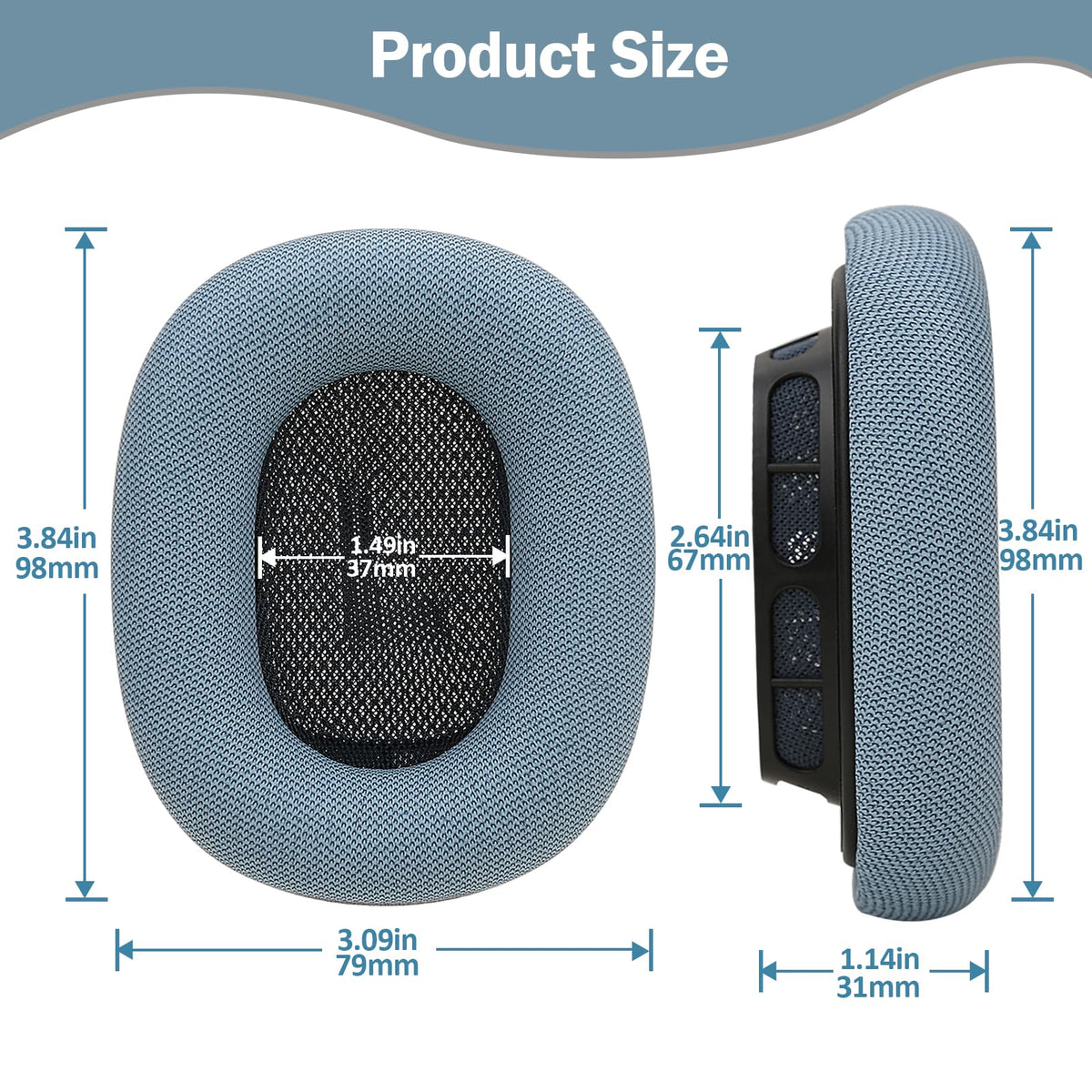 Laselan airpods max cushions violet enhance style while reducing external noise leakage