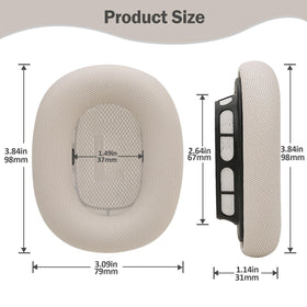 Laselan ear cushions with silicone inner reinforcement and memory foam layer.