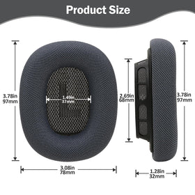 Breathable mesh fabric keeps ears cool during sessions