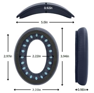Laselan memory-foam-core ear pad offers cushioned support for long sessions