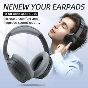 Laselan memory-foam earpads enhance comfort and sound isolation.