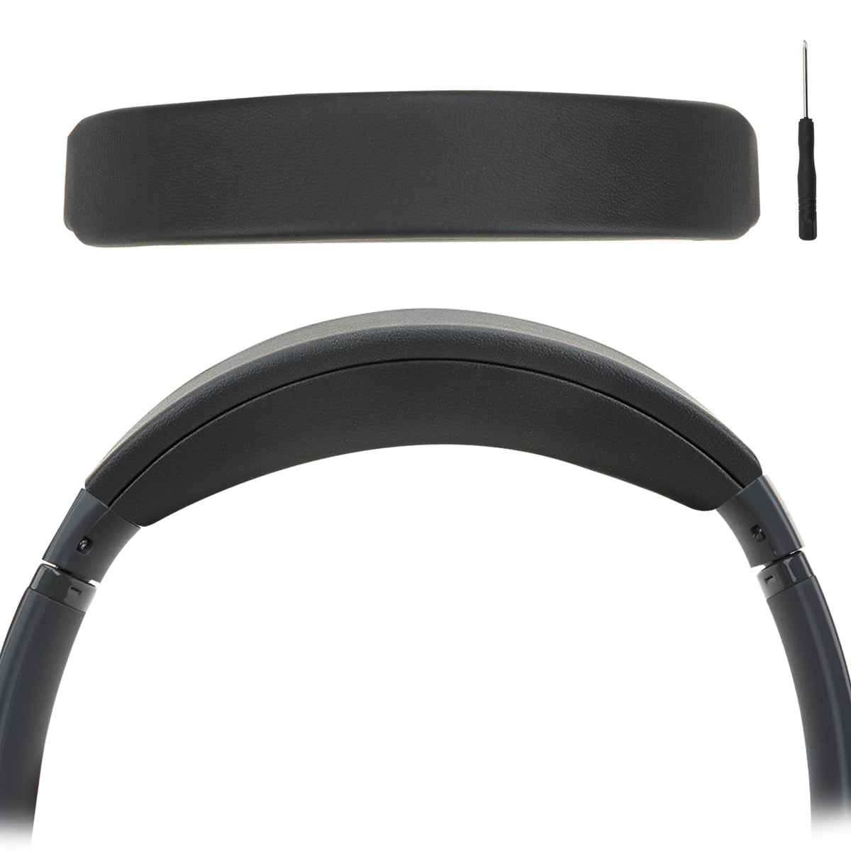 Laselan headband pad curved stitching for a snug QC45 fit.