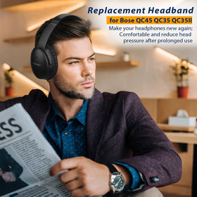 Laselan protein leather cover adds durable, easy-care headband protection.