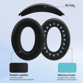 Laselan memory foam detail shows plush interior for comfort.