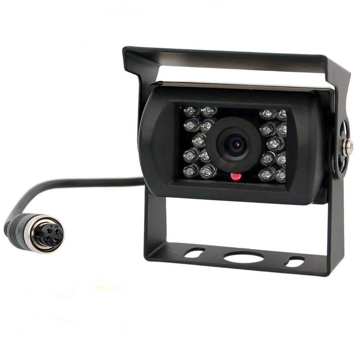 LASTBUS backup camera demonstrates 4-pin GX12-4 connection for reliable wired installation.