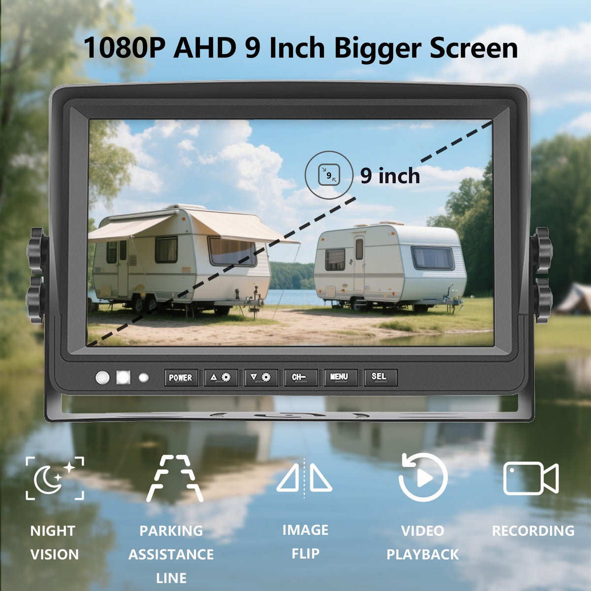 LASTBUS rear camera delivers bright footage for easier reversing.