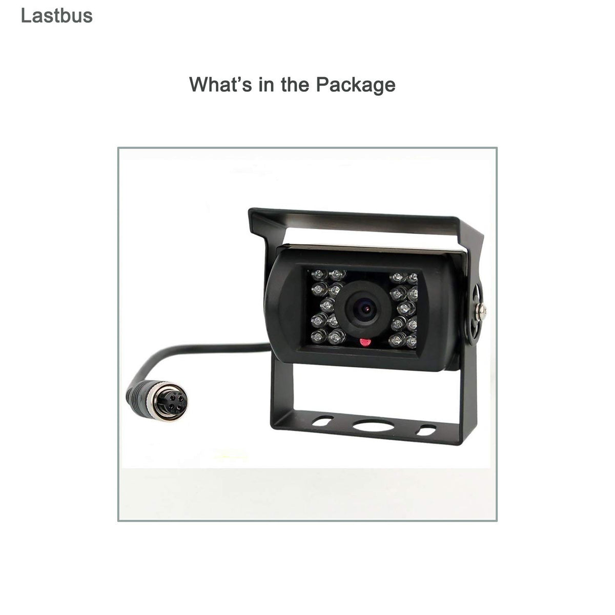 LASTBUS rear view camera aids hitching and reversing in various settings.