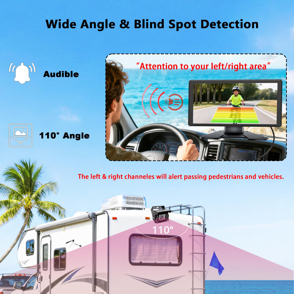 LASTBUS RV right-side view supports safer lane changes with alert visibility.
