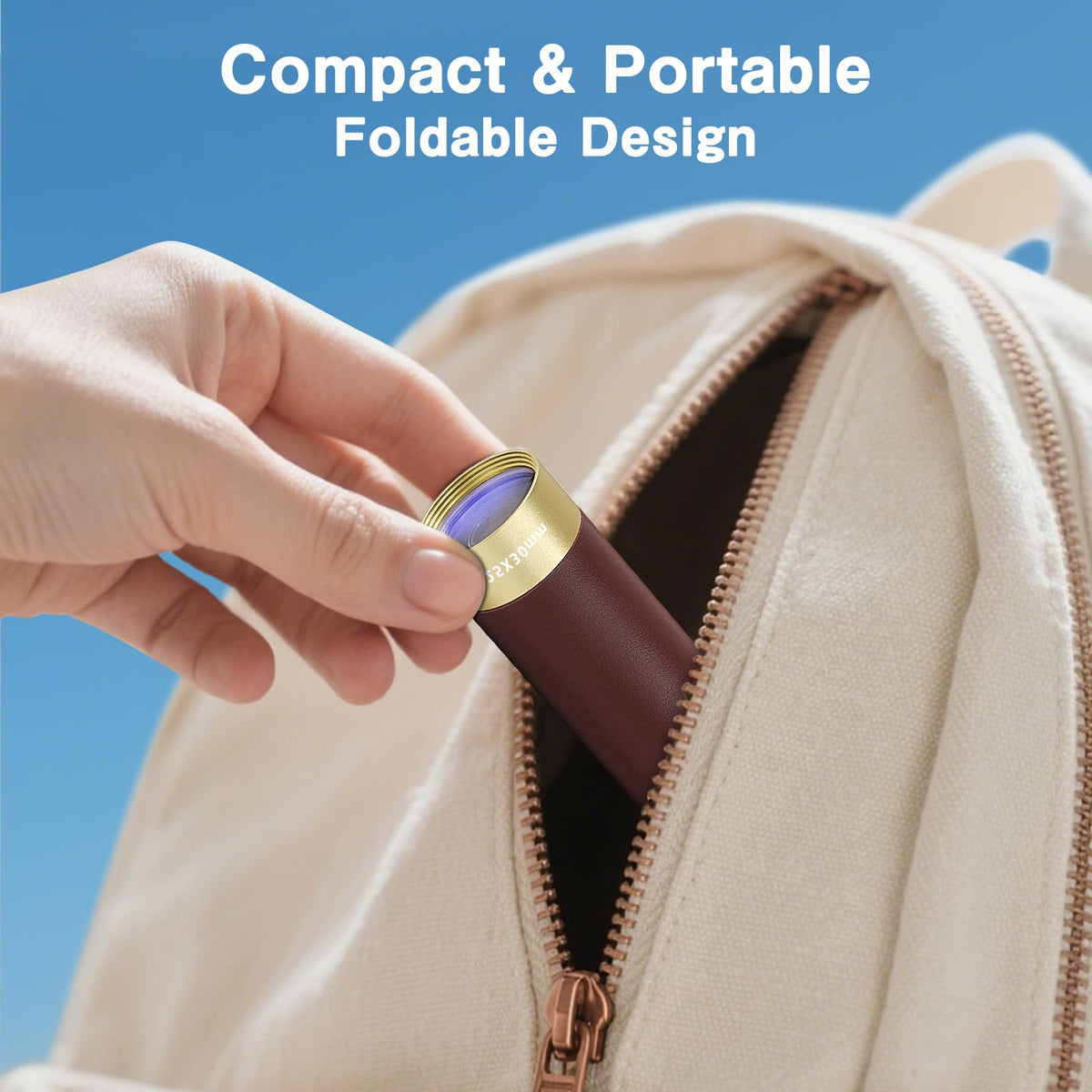 Laupha waterproof collapsible eyepiece enables portable outdoor adventures.