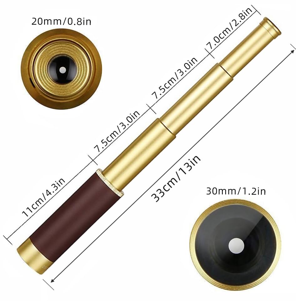 Laupha zoomable pocket monocular 25x30-compact for travel and sightseeing.