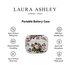 Laura Ashley Skylark worn in ear during commute showing secure fit and clear calls