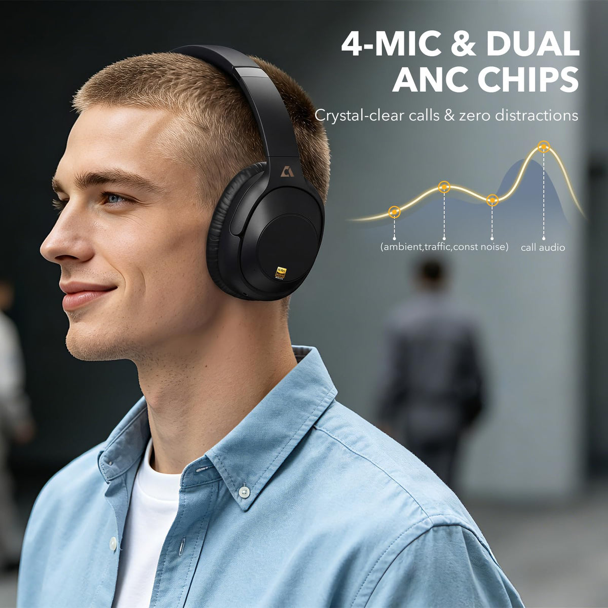 Lavales connected via 3.5mm cable to laptop, offers wired monitoring and low-latency audio