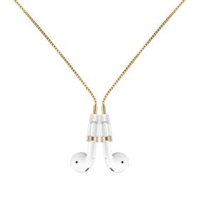 Lawonda AirPods anti-lost neck strap close-up shows magnetic clasp for secure wear.