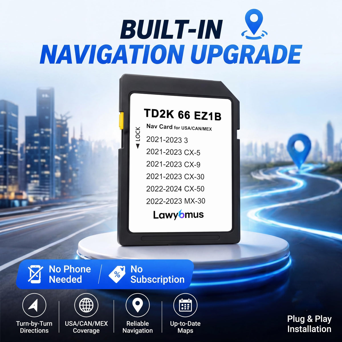 Warranty card for Lawyomus TD2K66EZ1B support and coverage