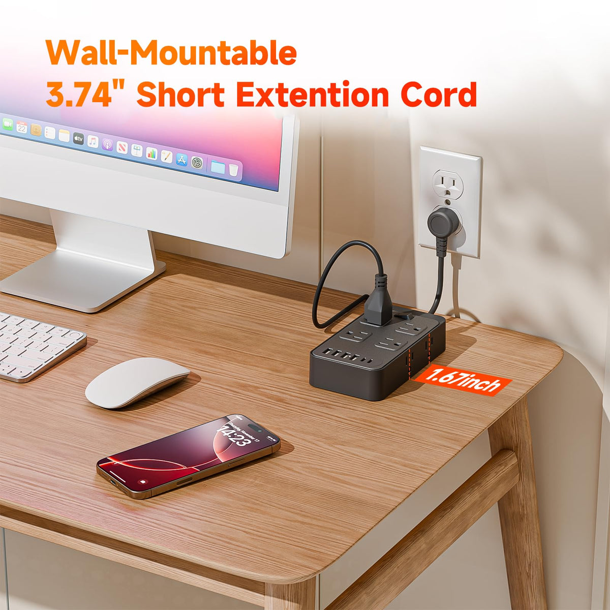 Lazdeck 3-sided wide-spaced outlets prevent blockages and adapter conflicts.