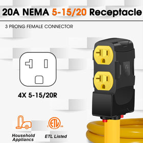 LAZMUMI built-in circuit breaker protects circuits on both sides