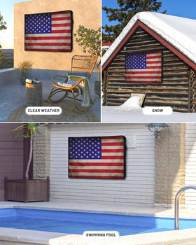 LBCASA cover on a 52–55 inch TV for clear size and fit comparison